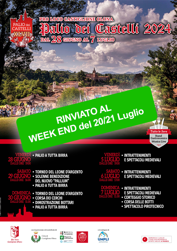 Palio rinviato al 20/21 luglio